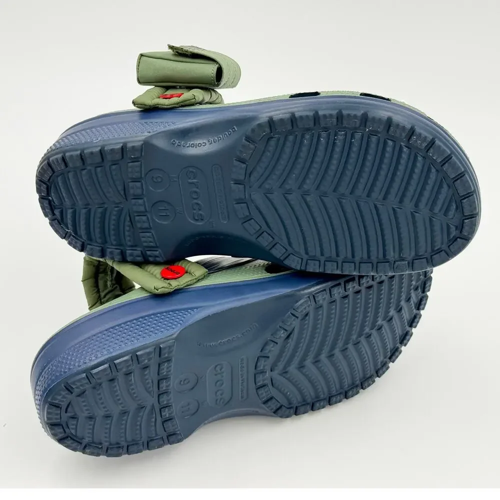 Crocs x Naruto Shippuden Kakashi Clogs M9 W11 Green Blue Jibbitz Charms Anime